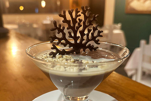 EMBOCA59294BajaRS Pannacota de Chocolate en Sallent de Gállego Restaurante Emboca
